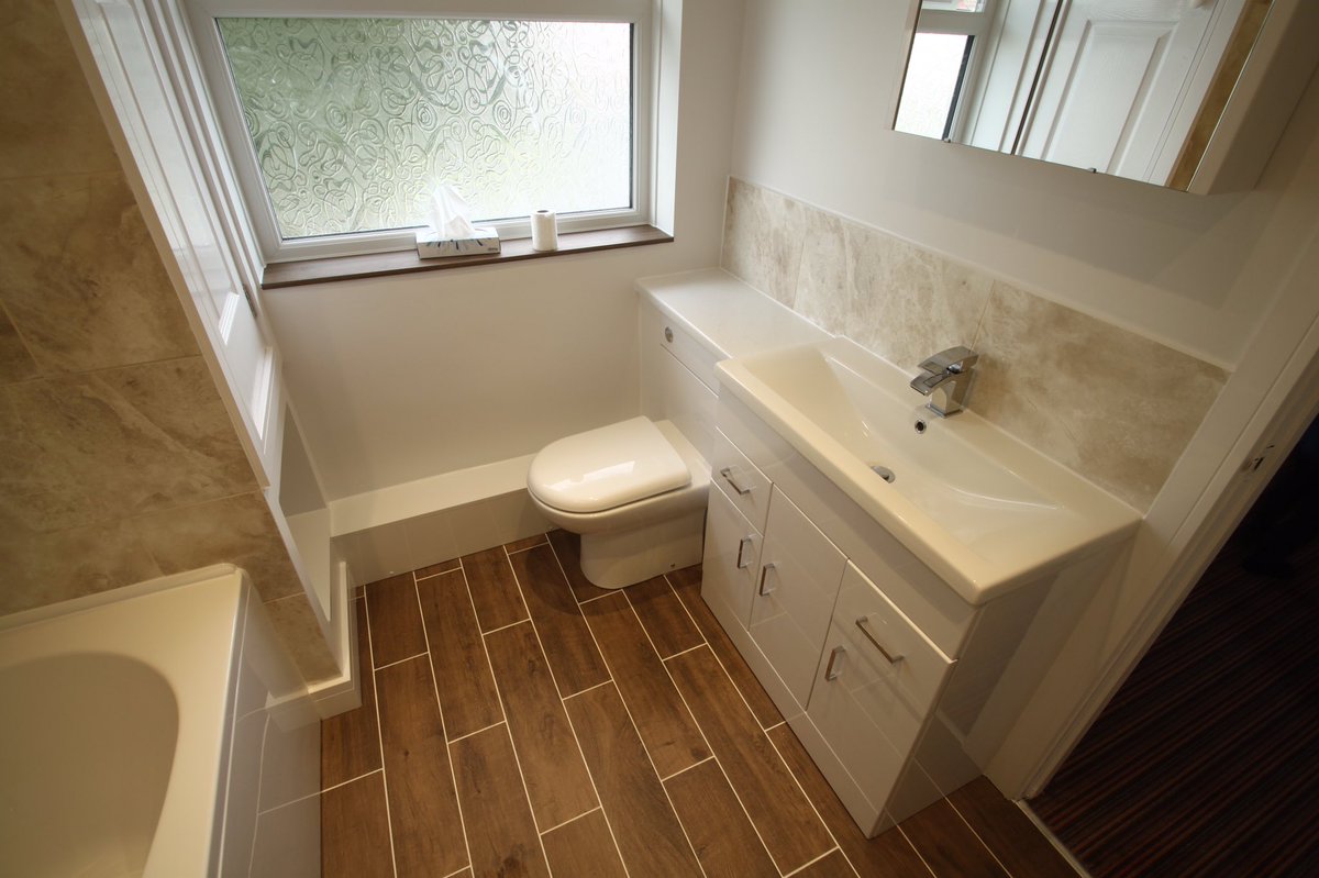 Loved doing this #bathroom #renovation old to new <a href="/Victorianplumb/">Victorian Plumbing</a> <a href="/ToppsTilesTrade/">Topps Tiles Trade</a> #interiordesign #decor #swindon