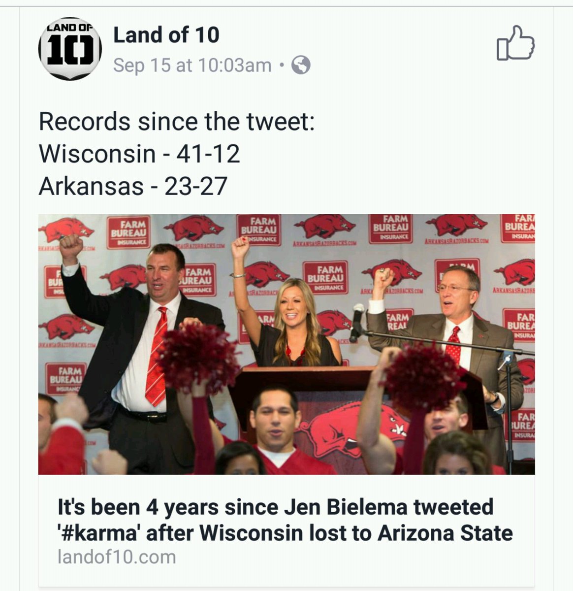 WWFSigns's tweet photo. @jenbielema #Karma https://t.co/X3mf0qLx0l