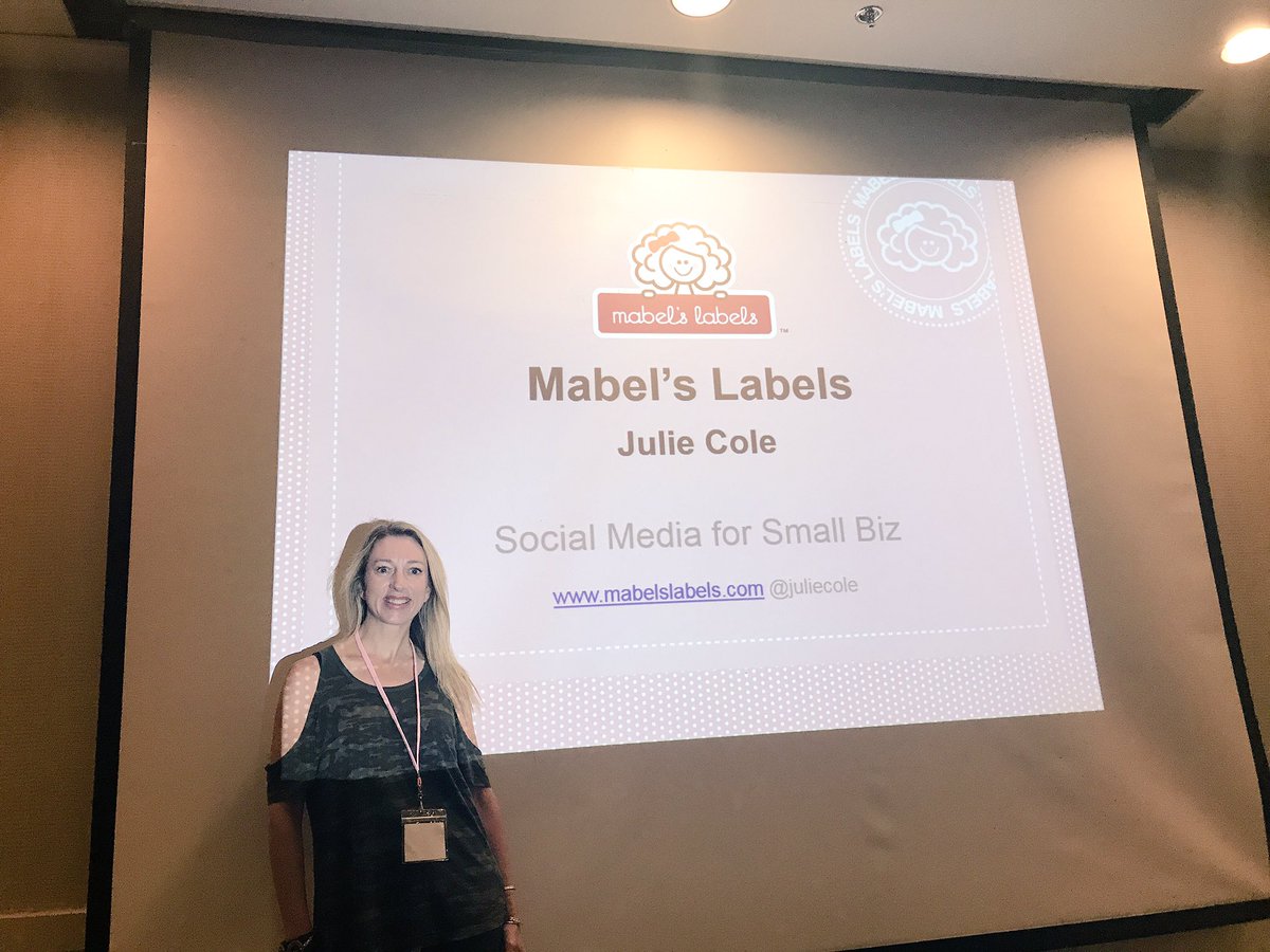 thePositiveMOM's tweet image. Come learn about #SocialMedia for small biz! #BloggyCon17 @juliecole