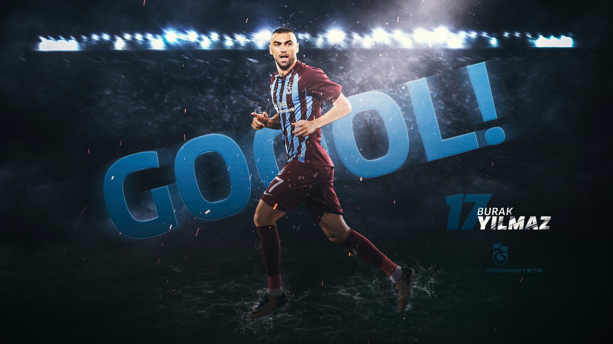 ⚽️ GOOOOL!!! GOOOOL!!! GOOOOL!!!
15’ Burak Yılmaz takımımızı öne geçirdi. Medipol Başakşehir 0-1 Trabzonspor. 📲#TSLive