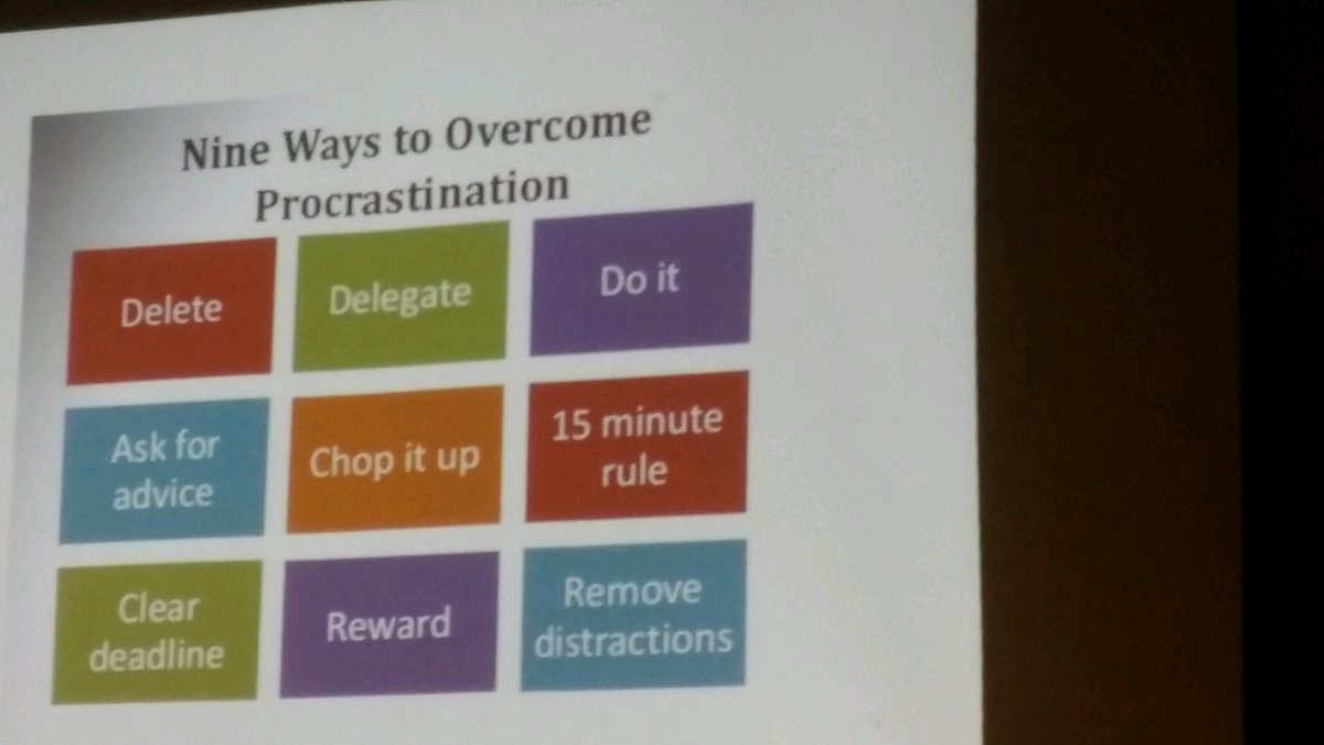 Chatonsworld's tweet image. Nine ways to overcome procrastination.  News bloggers can use! #BloggyCon17