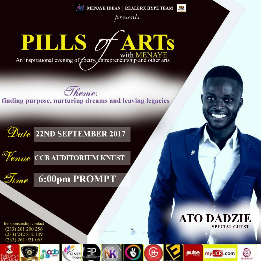 MenayeIdeas's tweet photo. Repping live is Ato Dadzie of kejetia Vs https://t.co/2aJAlMRXXd him there, our special guest.
It's free. #PillsOfArts #Menaye Ideas https://t.co/AarAh5BfY9