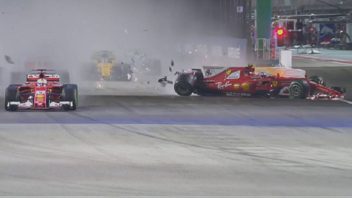 F1 Singapore GP results: Vettel in terrible crash (Video); Hamilton cruises to win bit.ly/2f3cbKq https://t.co/TpOOFrLMJP