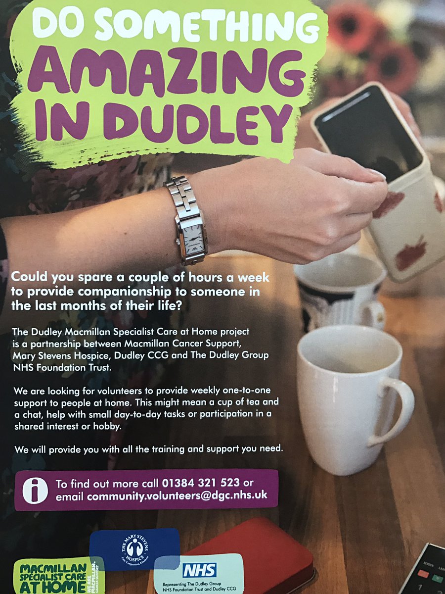 Dudley Macmillan (@dudleymscah) on Twitter photo We've had a great week training 12 volunteers in End of life care. Sharing experience with the lovely <a href="/MSHospice/">The Mary Stevens Hospice</a> staff #EoLC #volunteers We've had a great week training 12 volunteers in End of life care. Sharing experience with the lovely <a href="/MSHospice/">The Mary Stevens Hospice</a> staff #EoLC #volunteers