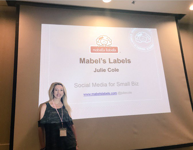 mabelhood's tweet image. Who caught @juliecole speaking about #socialmedia for small biz at #bloggycon17 ?? Great to be here! @BloggyMoms