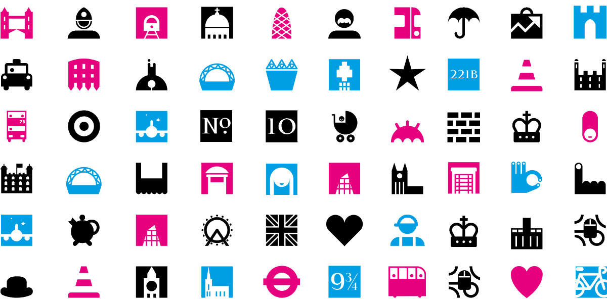 TypespecLtd's tweet photo. New LDN Dingbats by @grundini &amp; @PaulHarpin: https://t.co/ZE0LcHOnmT @DesignMuseum @MuirMcNeil #FontSunday @LaurenceKingPub #originaltype https://t.co/dZEoomDWXj