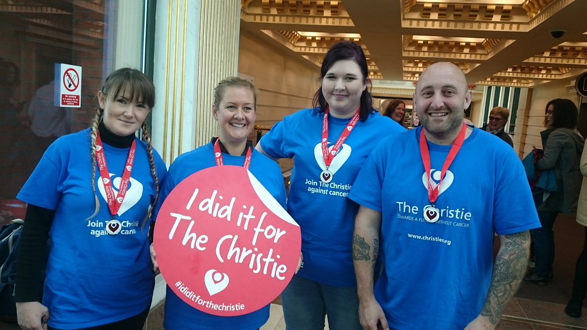 Flatcaps_4's tweet photo. Well done to our abseiling Flatcappers today @janetselephants @HeatherDutts96 Shobien and Linden #ididitforthechristie https://t.co/pAg7l7p0hu