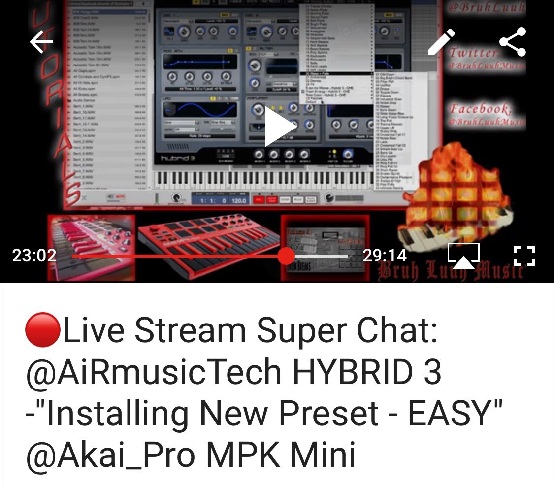 BruhLuuhMusic's tweet image. The link is in my bio. #hybrid3 @Akai_Pro #AiRmusicTECH #SYNTH #synthesizer #vst #soundModule #plugin #howto #tutorial #beats #preproduction