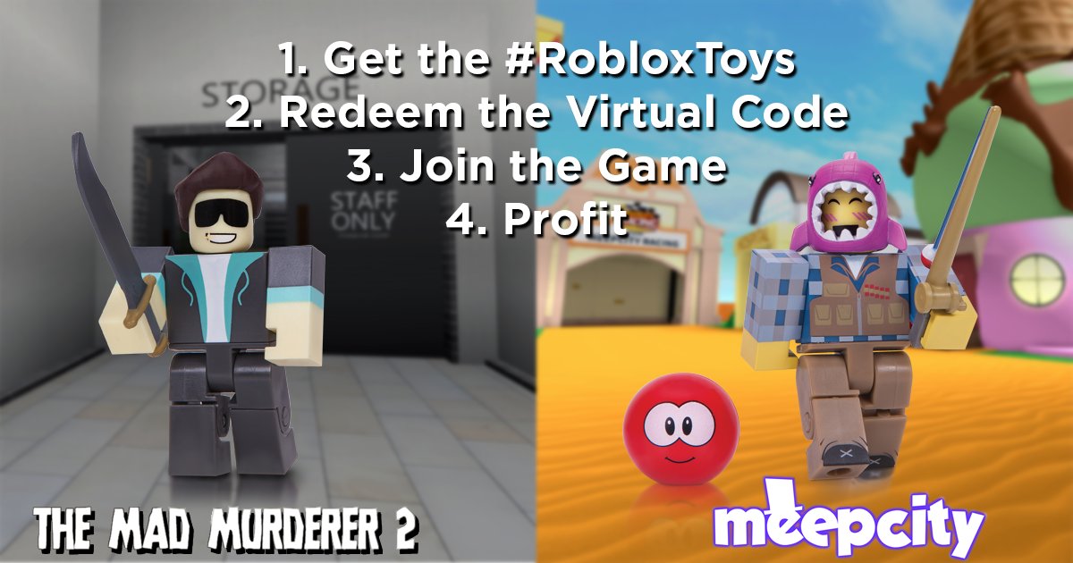 Roblox On Twitter Get In Game Bonuses From Lm Loleris And Alexnewtron When You Buy Their Robloxtoys And Redeem Your Special Code Https T Co Mytmxqauot Https T Co 2qtvml5c7i - meep city redeem codes for roblox