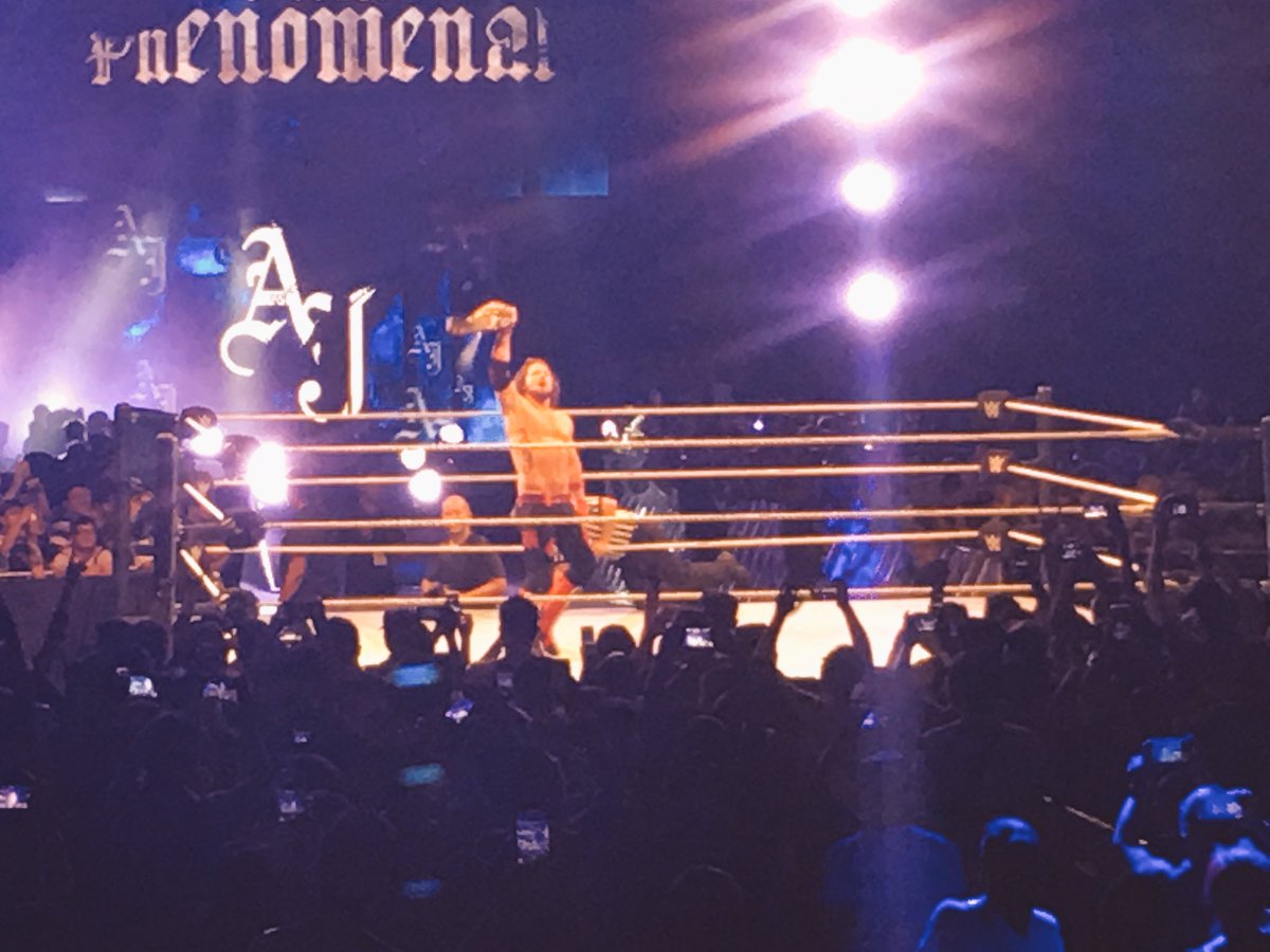 albertkit's tweet image. AJ Styles - WWE Shenzhen China 2017
