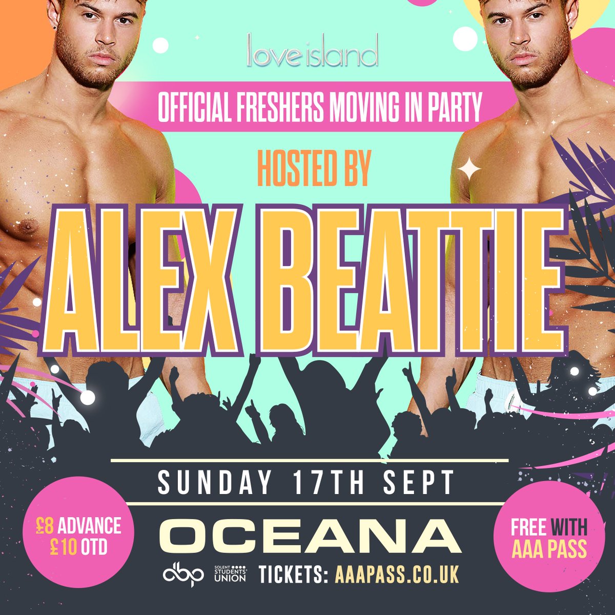 Tickets for tonights moving in party will be available on the door! See you TONIGHT for the first night of freshers...