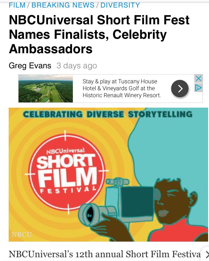 Finalist! #nbcuniversal #shortfilm #culdesacfilm