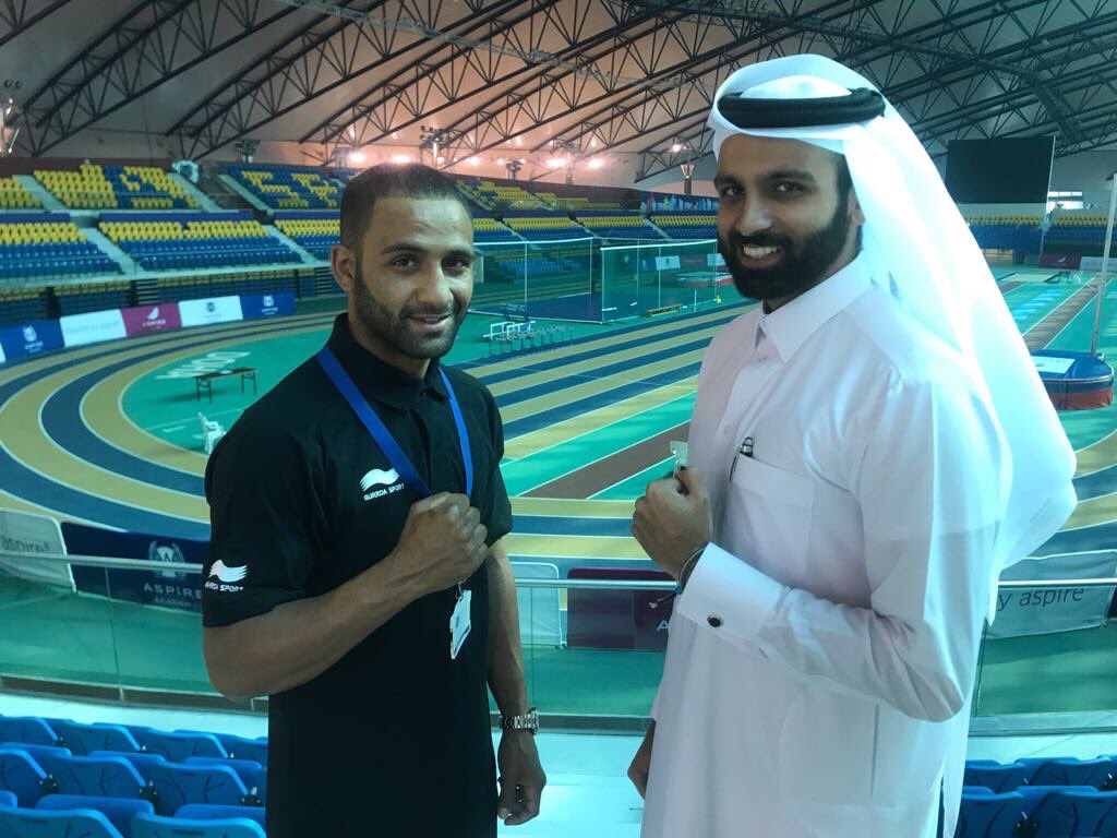 KidGalahad90's tweet photo. Thanks to Faisal & the @Aspire_Academy for the tour of their state of the art facilities. I look forward to coming back here to train
#KidG https://t.co/ZWqfwdC4Rd