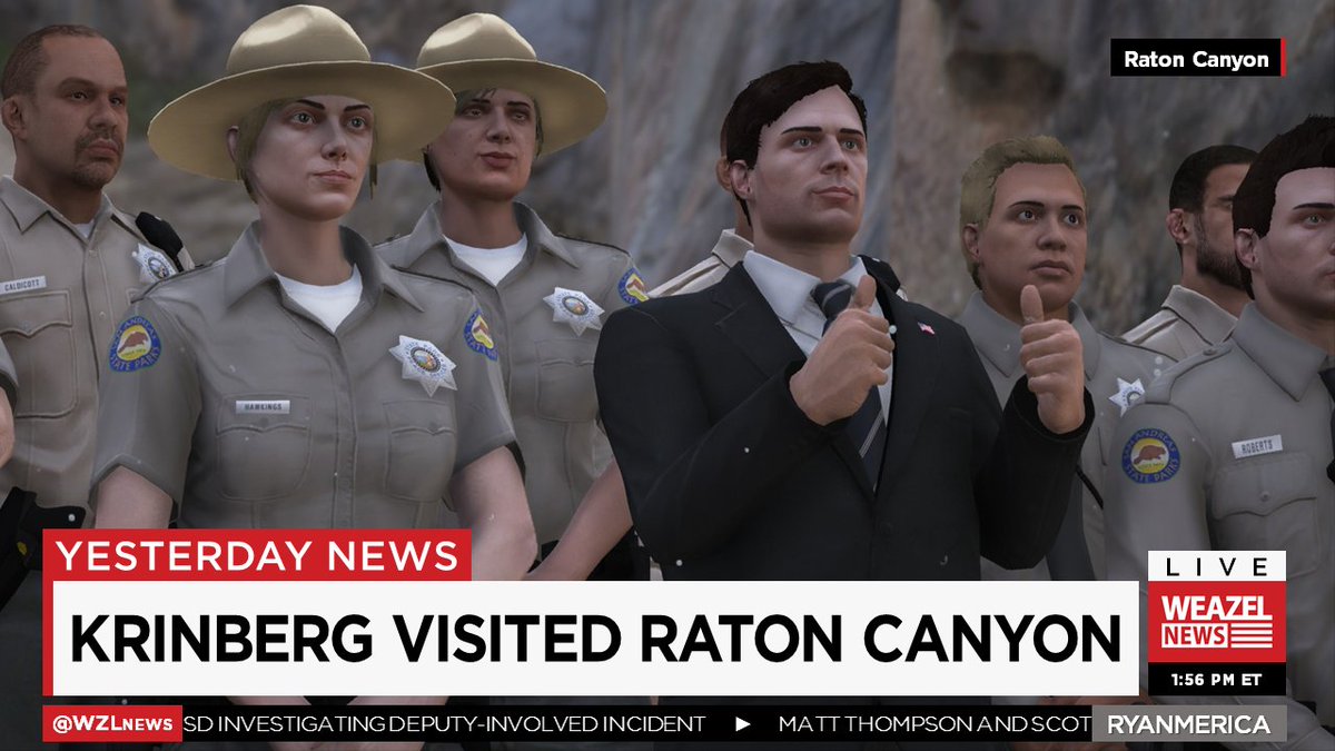 WZLNews's tweet image. Yesterday, President Krinberg met with SA State Parks peace officers at Raton Canyon.