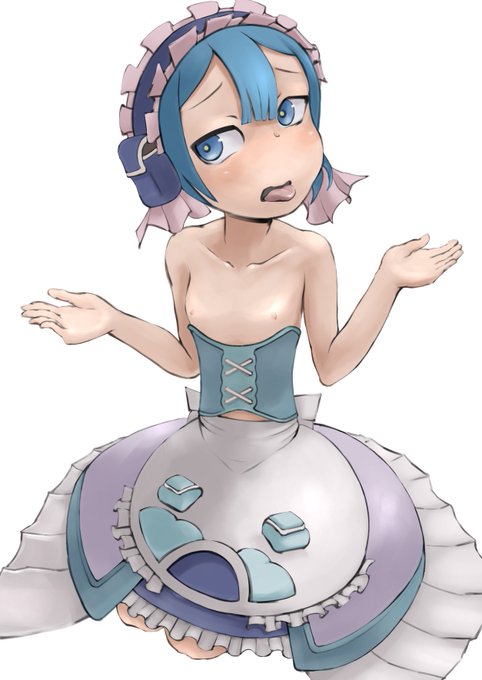 マルルクちゃんの塗り完成。あとは背景のおちんちんランド描く。 