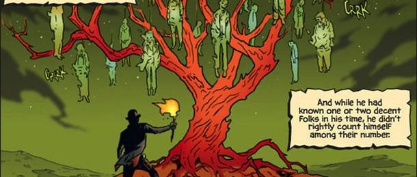 divinerseries's tweet photo. There's a hangin' tree outside of Ransom, but not for the living... https://t.co/h30fUbX4vU #Storyhive #Divinerseries #WeirdWest https://t.co/YmZlBhIhga