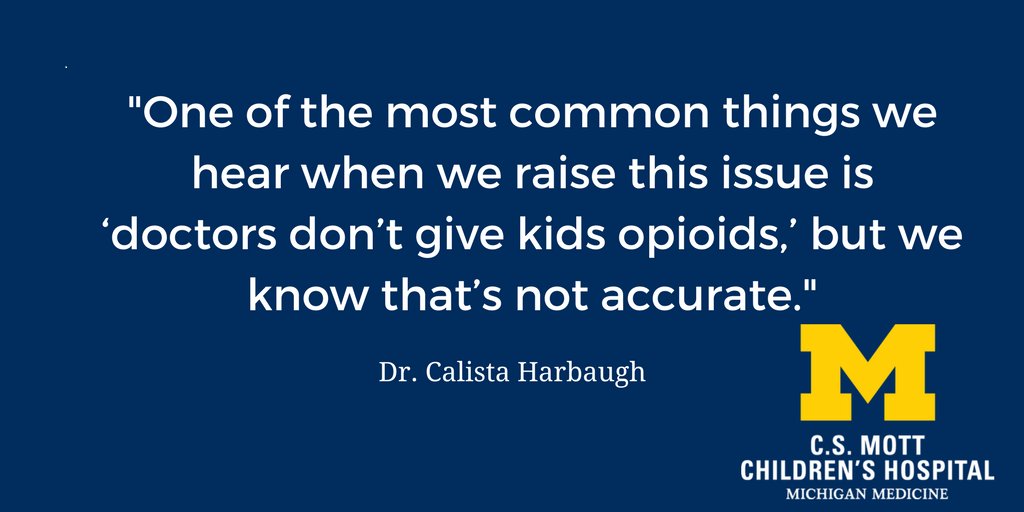 Prescription #opioid use among #adolescent surgery patients. More on study Dr. @harbauc presented at #AAP17: michmed.org/MoglO