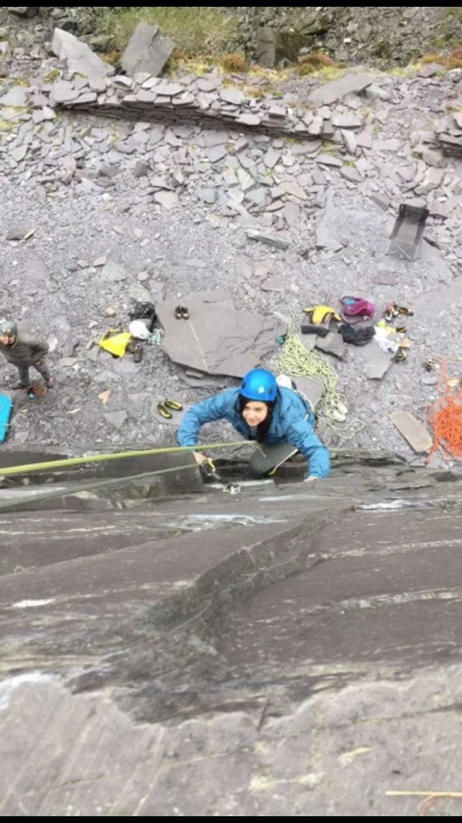 Super fun weekend in Snowdonia, climbing on slate in Llanberis quarry is so different to any other rock! #ntusport #sportclimbing