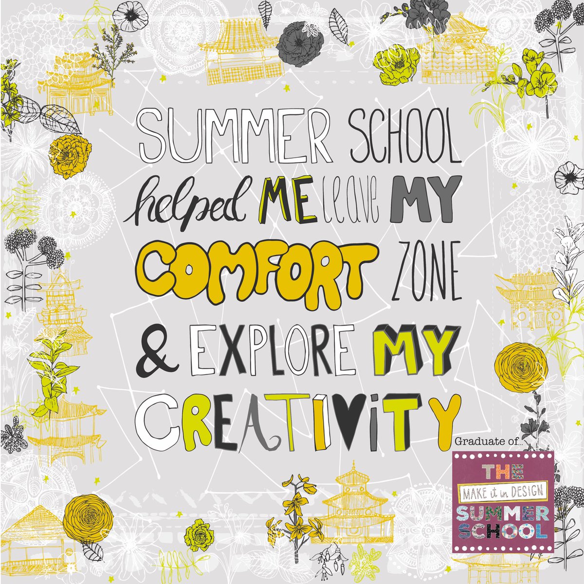 RKnowlesDesign's tweet photo. My typography testimonial for the @makeitindesign #summerschool2017 #makeitindesign #illustration #typography #design #pattern https://t.co/5pYwJ8rnpx