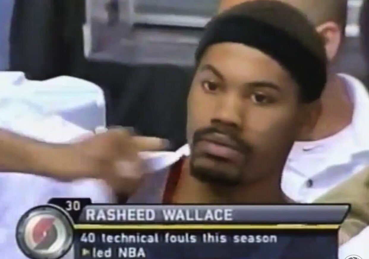 (2001) Happy birthday Rasheed Wallace. 