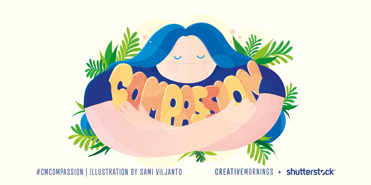 September’s theme is COMPASSION, chosen by <a href="/Helsinki_CM/">CreativeMornings/HEL</a>, illustrated by @samiviljanto, presented by <a href="/Shutterstock/">Shutterstock</a> ➜ creativemornings.com/themes/compass…