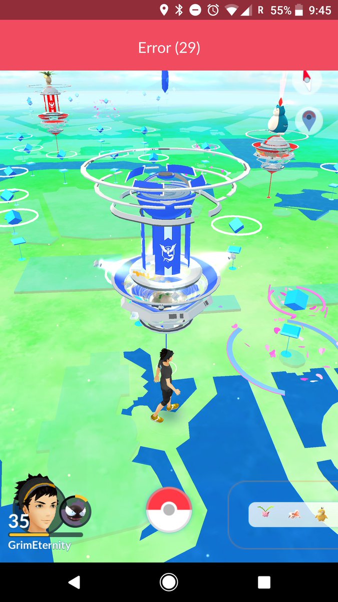 rockyyuan's tweet photo. @PokemonGoApp are you ever going to fix this annoying bug when fighting gyms? https://t.co/rALEa6DR9F