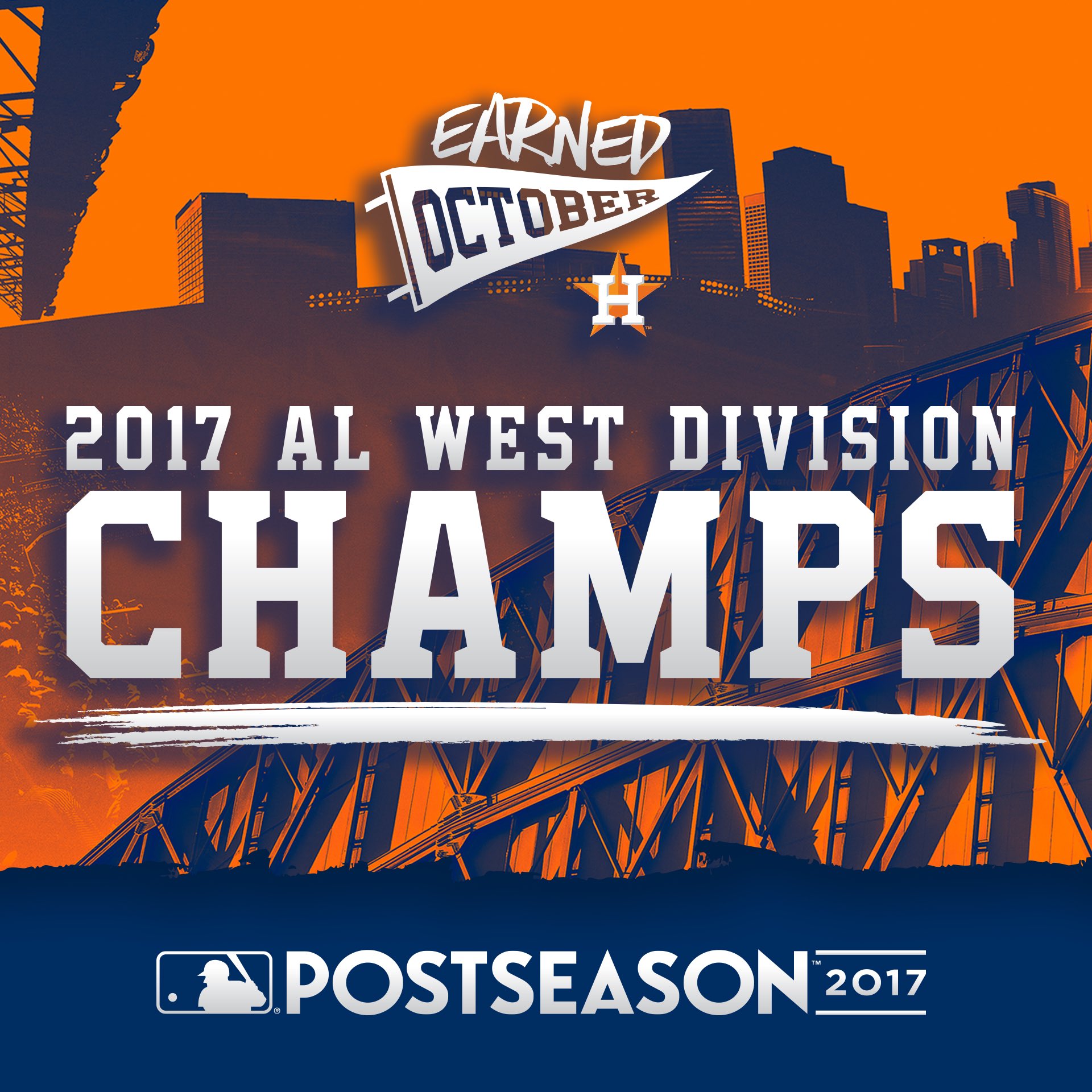 Official Houston Astros American League West Division Champions