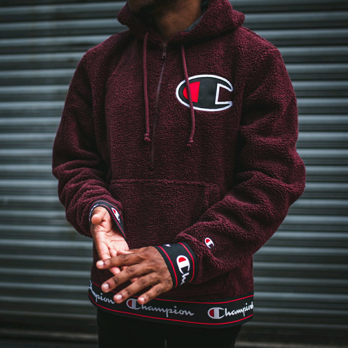 champion sherpa half zip