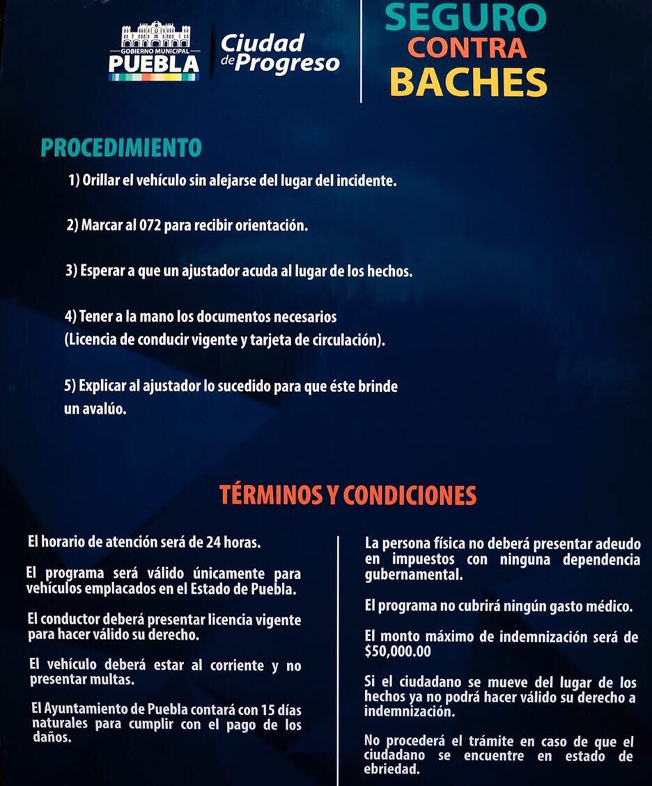 blancaleyva's tweet image. ¿Has sentido la rabia de caer en un bache y dañar tu auto? Bueno, a partir del 1 de octubre puedes exigir la reparación del daño.