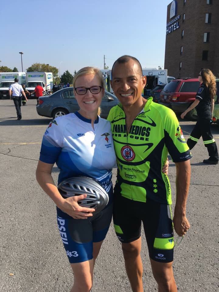 Special thx to @YorkParamedics Saul for pacing our less experienced riders today. #paramedicride #teamparamedic #paramedicfamily 🚑❤️🚴😎