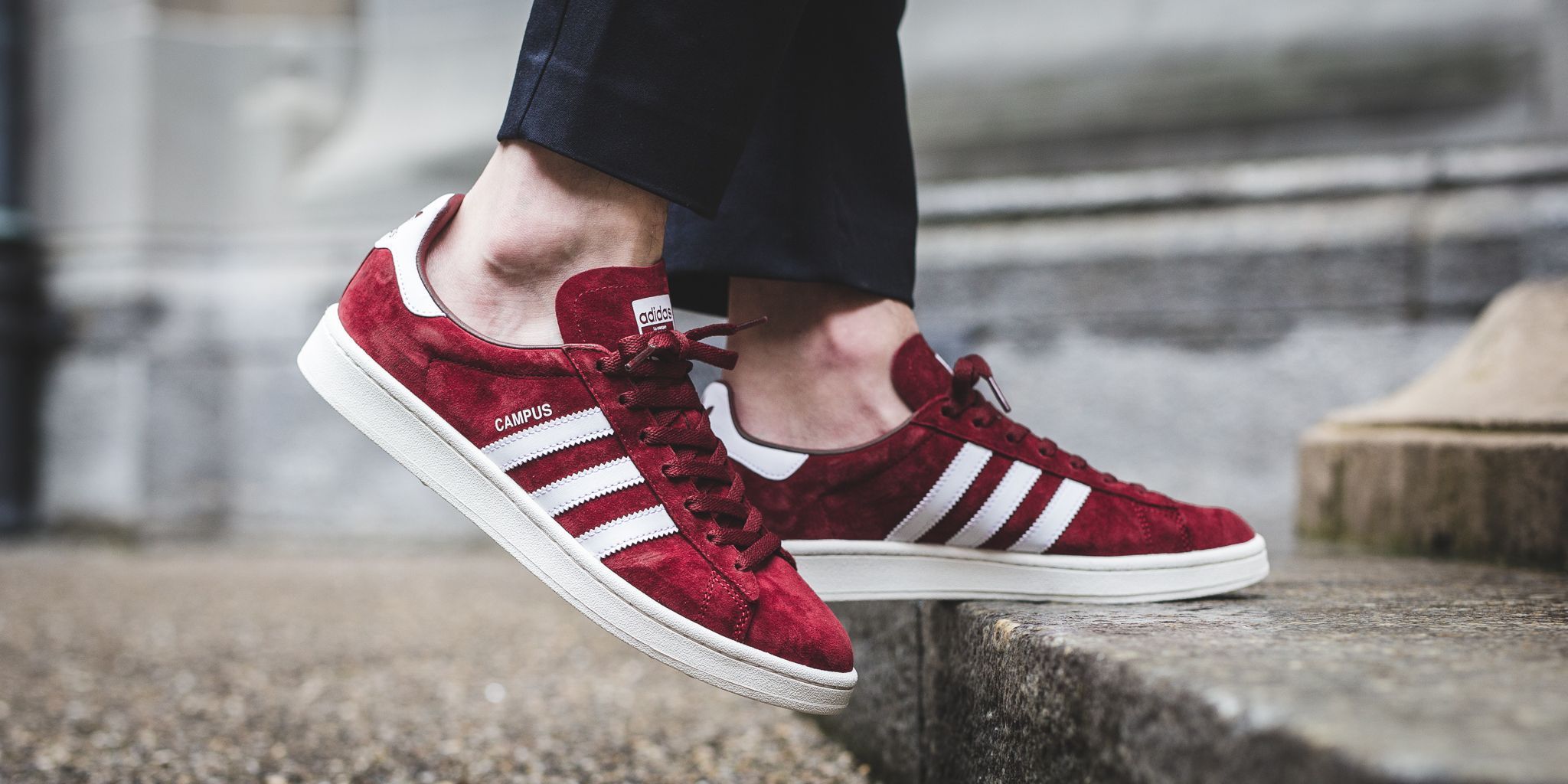 Titolo on X NEW IN Adidas Campus Collegiate Burgundy Footwear White Chalk White SHOP HERE https t I8wii2B53E https t we4p9IFj3A X