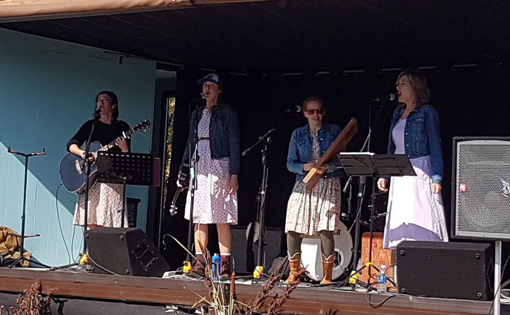 "The Fu Fu Four" rocked out at Harvest Moon this sunny afternoon! Thanks for having us!!!