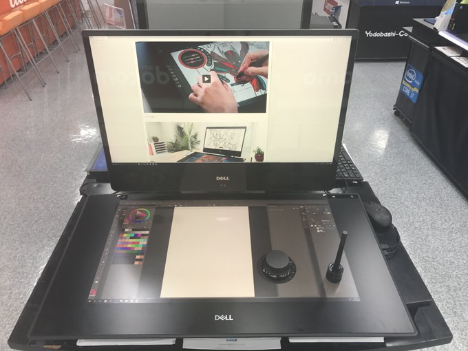 Dell Canvas ヨドバシカメラマルチメディアakibaで実機展示をやってるよ あおぴ