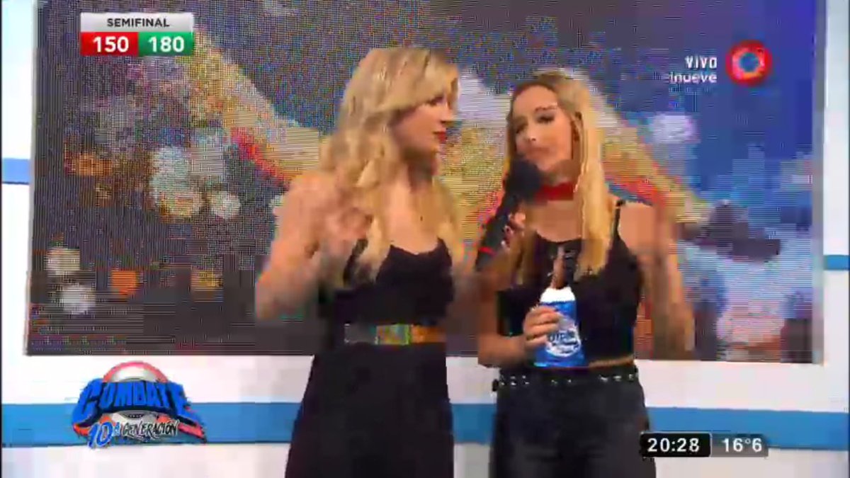 dancelaurita's tweet image. Las rubias🖤🙌🏼 @laufer4 @estefiberardi en #CombatePregunta