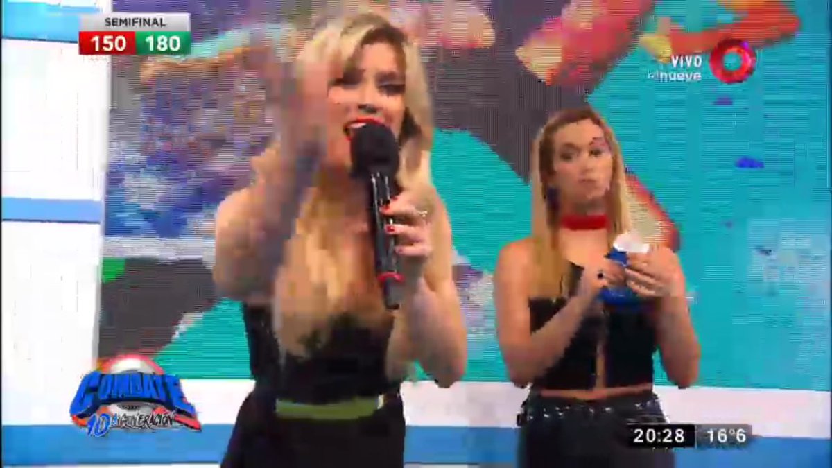 dancelaurita's tweet image. Las rubias🖤🙌🏼 @laufer4 @estefiberardi en #CombatePregunta