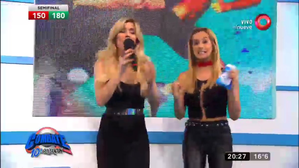 dancelaurita's tweet image. Las rubias🖤🙌🏼 @laufer4 @estefiberardi en #CombatePregunta