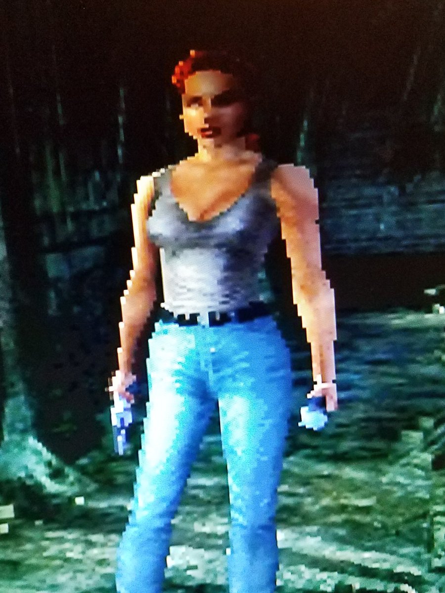 Protagonist Aline's proportions in Alone in the Dark 4 are a little off.