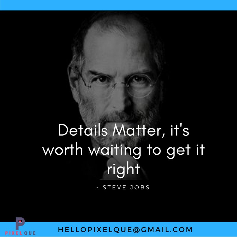 hellopixelque's tweet image. Today's Quotes
#UI #daliyquotes #UX #stevejobs #wednesdaywisdom #interactiondesign