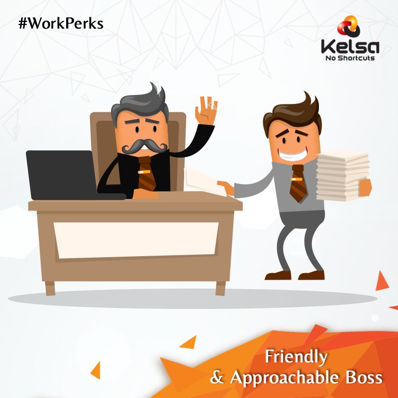 kelsasolutions's tweet photo. There are things that an employee expects, from a job,besides a paycheck. One such need is an understanding boss! #NonMonetoryAspect https://t.co/9Z9ZV1lA6j