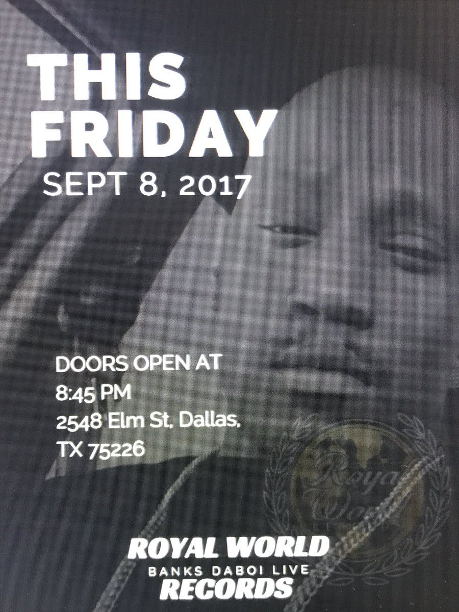 alfredbanksjr's tweet image. This Friday Banks DaBoi is live come out and support. Tickets are $10 DM me for more info.