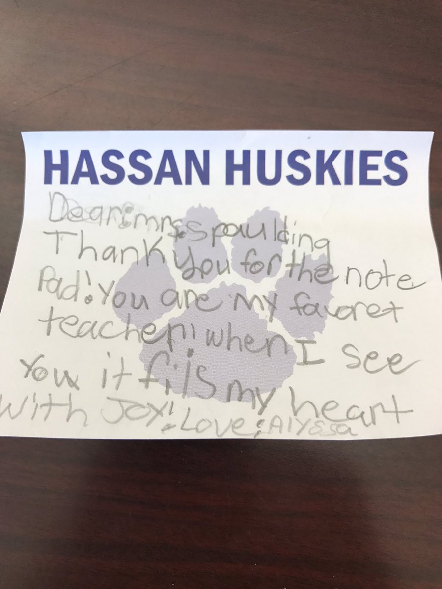 MrsCSpaulding's tweet photo. It's good to be back! #firstdayofschool @HassanElem https://t.co/l86p2yPT4r