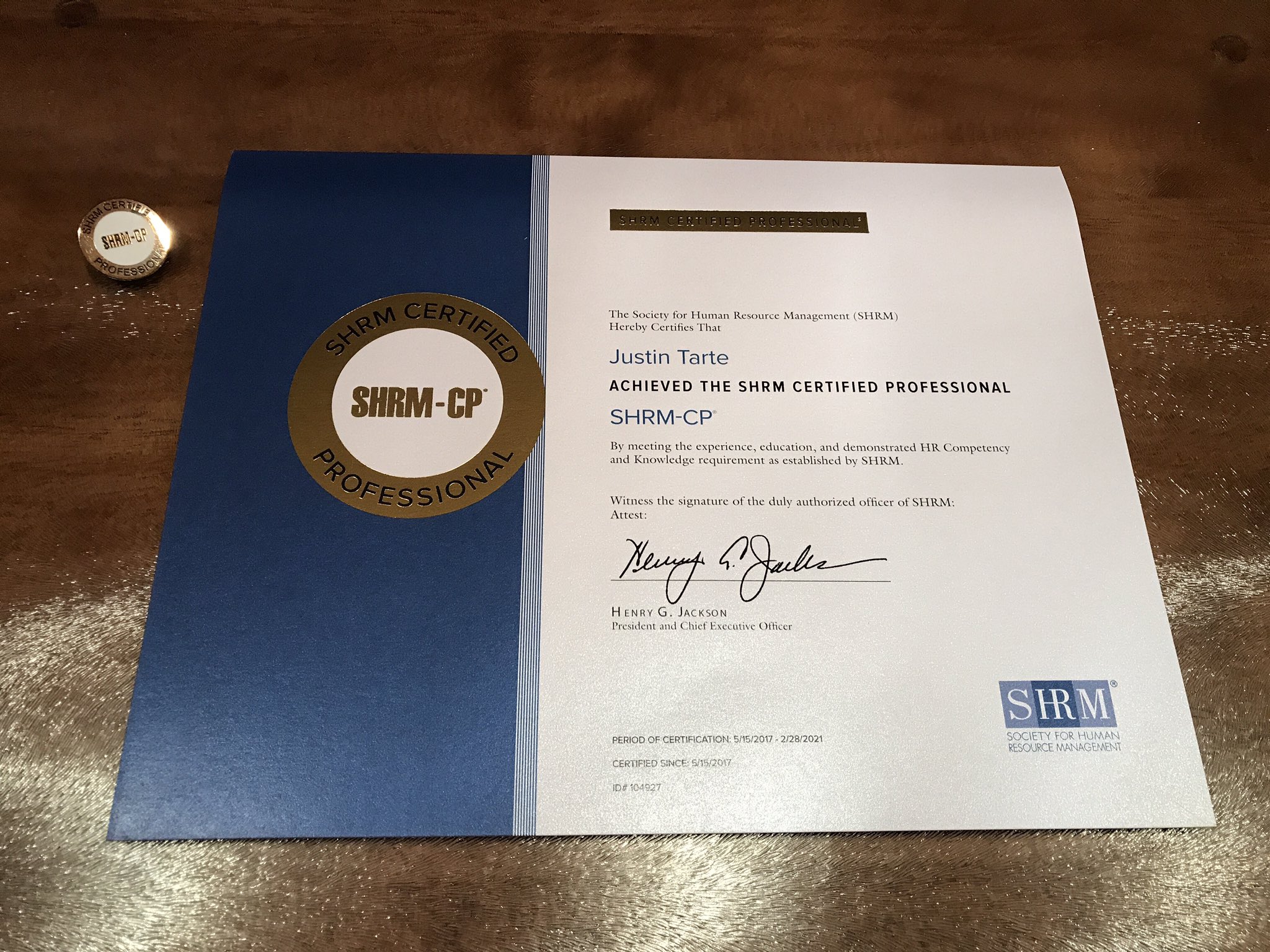 dr-justin-tarte-on-twitter-today-i-received-my-official-shrm-cp