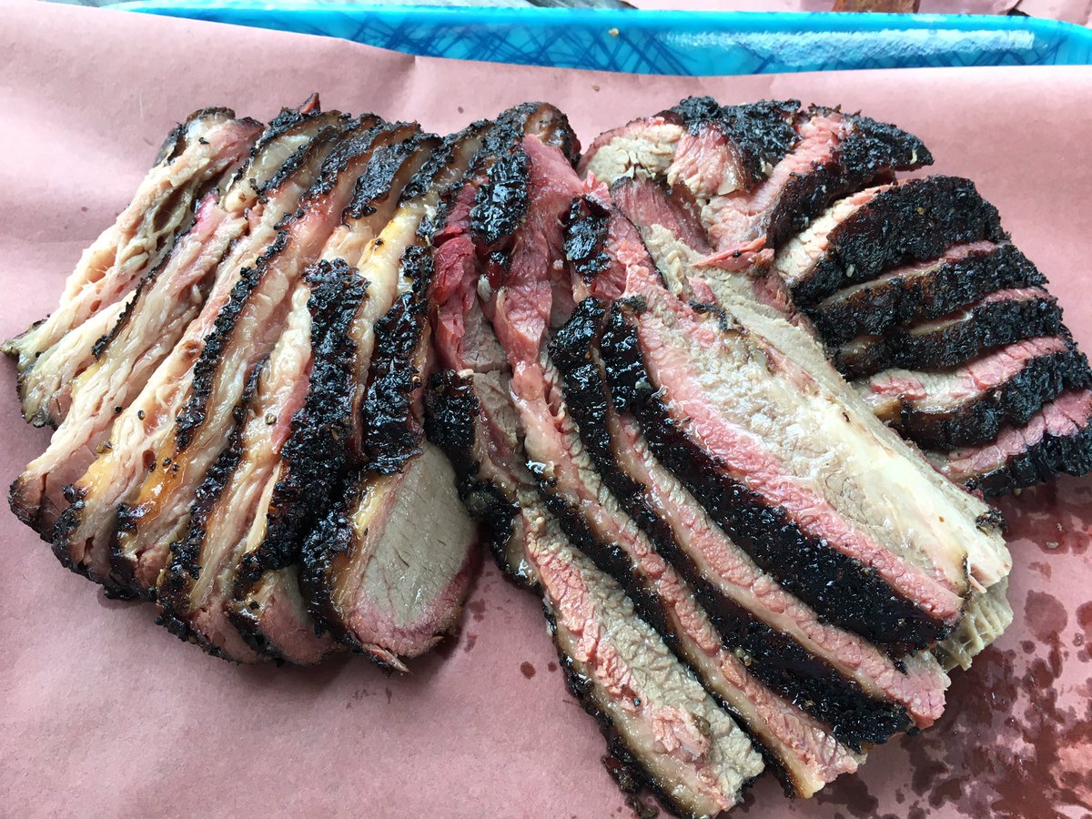 Today was definitely a first. Did a Kosher brisket cook behind <a href="/FranklinBbq/">Franklin Barbecue</a> w/ <a href="/HakadoshBBQ/">Ari White</a> &amp; <a href="/izzysbbq/">Izzy</a> who had their first taste of TX BBQ.