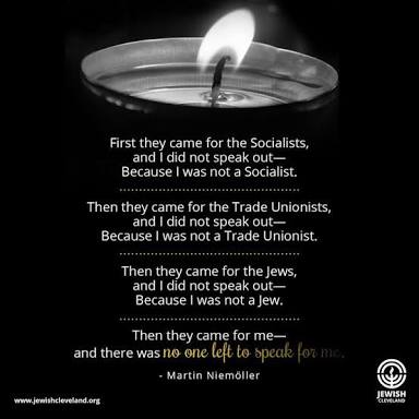 Time to read lines of Pastor Martin Niemoller on Nazi Germany and remember if we don't speak out now, it may soon be too late
#GauriLankesh