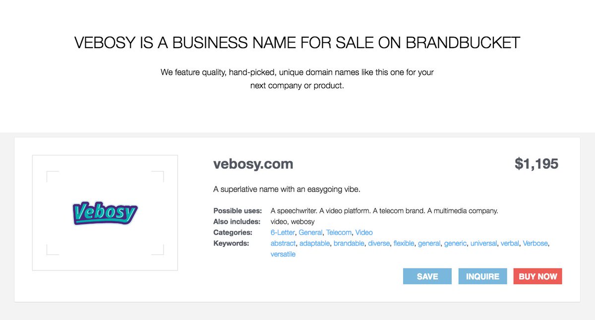 NEW domain #reliantx vebosy.com on @brandbucket @BB_Domains #health #gaming #DomainInfo #DomainAuctions #branding #brandable