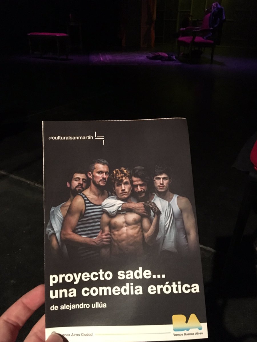 agus_rey's tweet photo. Genial obra #ProyectoSade. Distinta a todo y con un elenco genial! Sos crack @EZE_A_RODRIGUEZ 👏 https://t.co/iRgUYtSbti