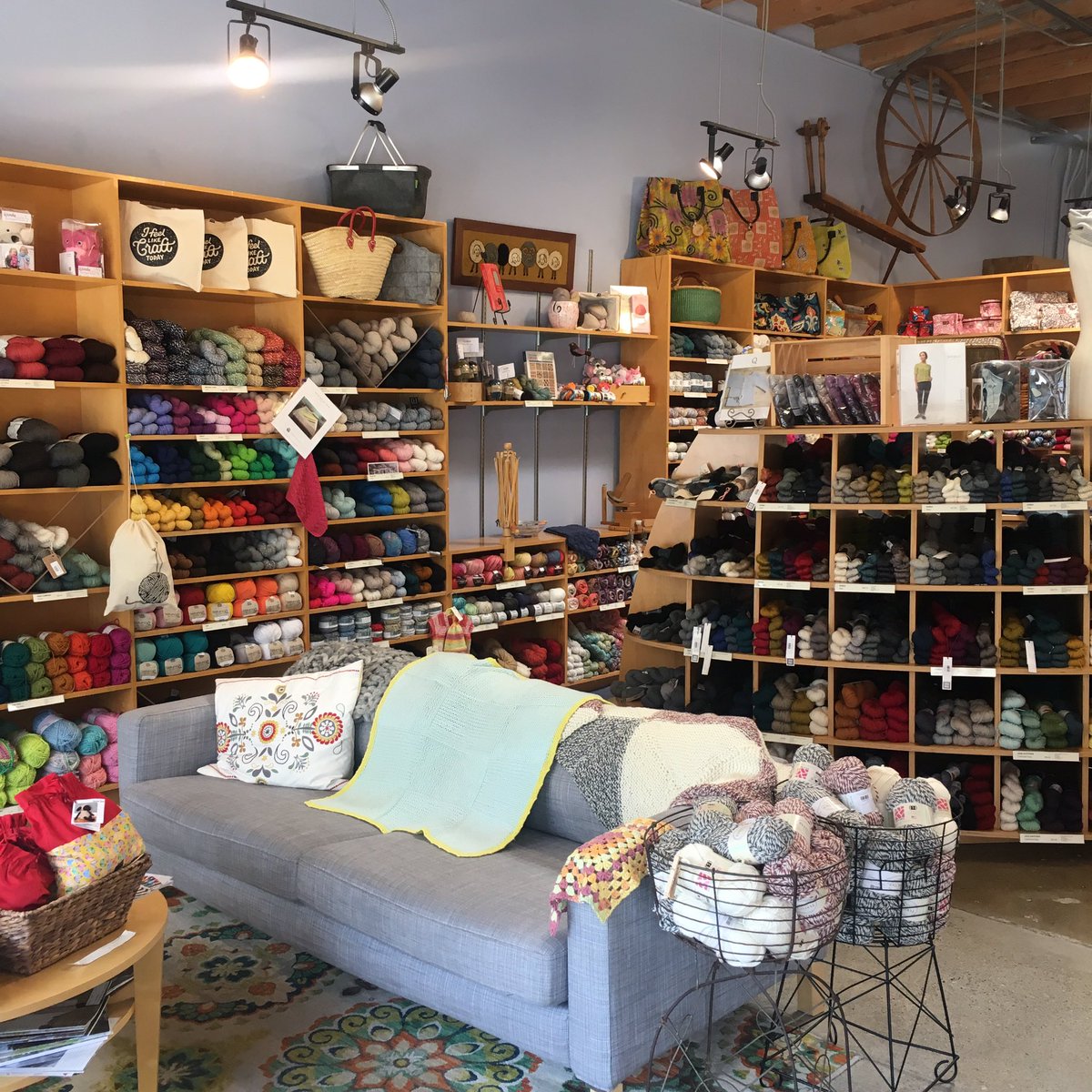 CommuknityFilm's tweet photo. Quick visit to @WildfiberStudio in Santa Monica, one of the most inviting yarn shops in LA. Can't wait to return! #lys #knitting #crochet https://t.co/PwJdtKkDRB