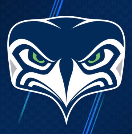 NFLMemes's tweet photo. The Seahawks new logo looks like what a fan's reaction would be if their team didn't run the ball from the 1-yard line in the Super Bowl https://t.co/XUdo2pSjhm