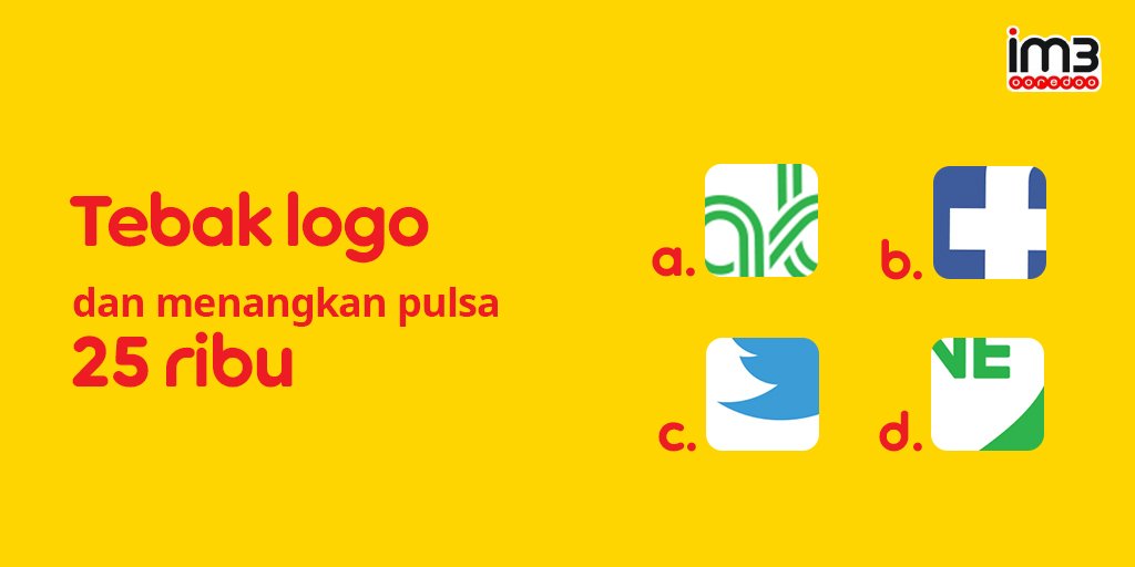 indosatim3's tweet photo. Quiz time! Tebak logo #AppsdanRp1 yg ada di gambar berikut! Ada pulsa 25K utk 3 org dgn jawaban benar. Buruan jgn sampai kelewatan. https://t.co/AJqHchGwGP