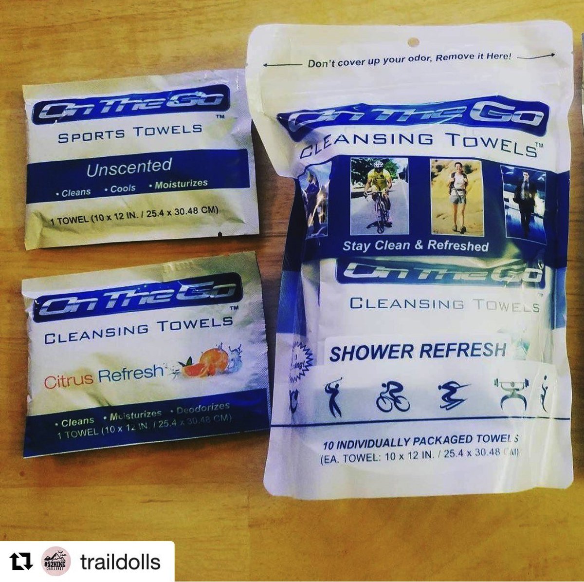 OnTheGoTowels's tweet photo. Repost  @traildolls  I wanted to share this Amazing product I tried this Weekend  #OnTheGoTowels so when you're #Onthego. #cleanandrefreshed https://t.co/PivcQk8b1F